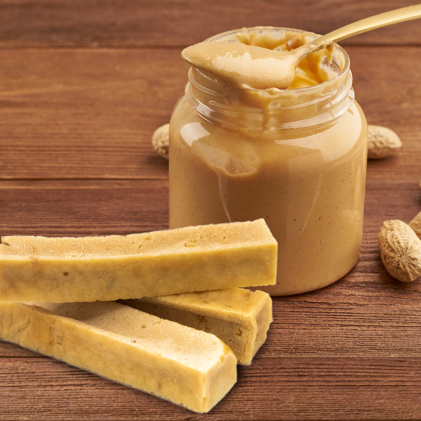 Peanut Butter Flavor Gold Yak Chews for Large