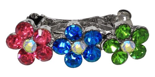 Dog, Puppy & Pet Clip On Grooming Accessory, "Flower Clip