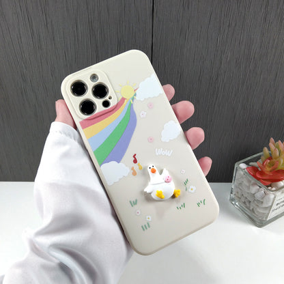 Suitable For Iphone12 Three-dimensional Brown