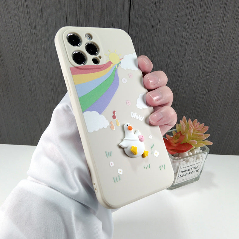 Suitable For Iphone12 Three-dimensional Brown