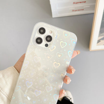 Laser Colorful Love For Double-sided  Phone Case