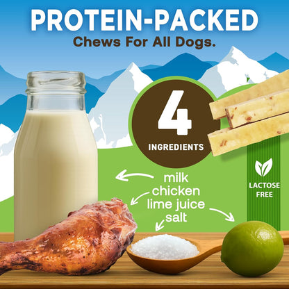 Peanut Butter Flavor Gold Yak Chews for Large