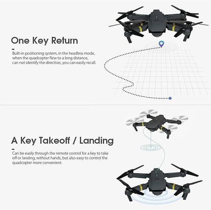 4K HD Dual Camera RC FPV WiFi Portable Wide Angle