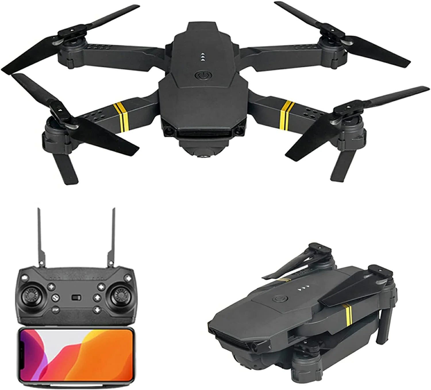 4K HD Dual Camera RC FPV WiFi Portable Wide Angle