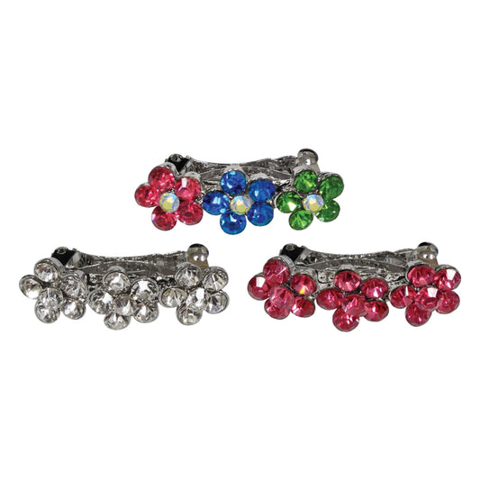 Dog, Puppy & Pet Clip On Grooming Accessory, "Flower Clip