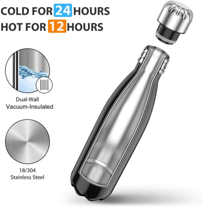 Boss 17oz Stainless Steel Water Bottle